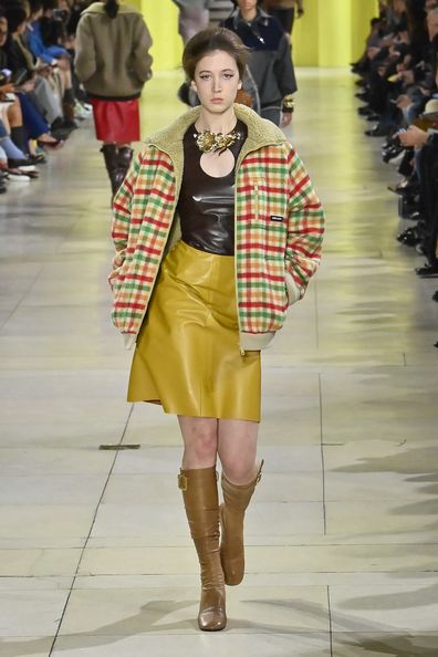 Sunday Rose Kidman Urban walks the runway during the Miu Miu Ready to Wear Fall/Winter 2025-2026 fashion show as part of the Paris Fashion Week on March 11, 2025 in Paris, France.