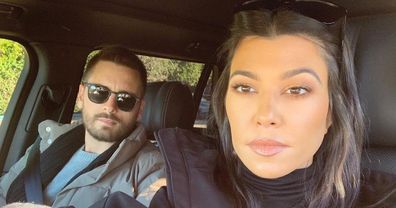 Kourtney Kardashian and ex Scott Disick.