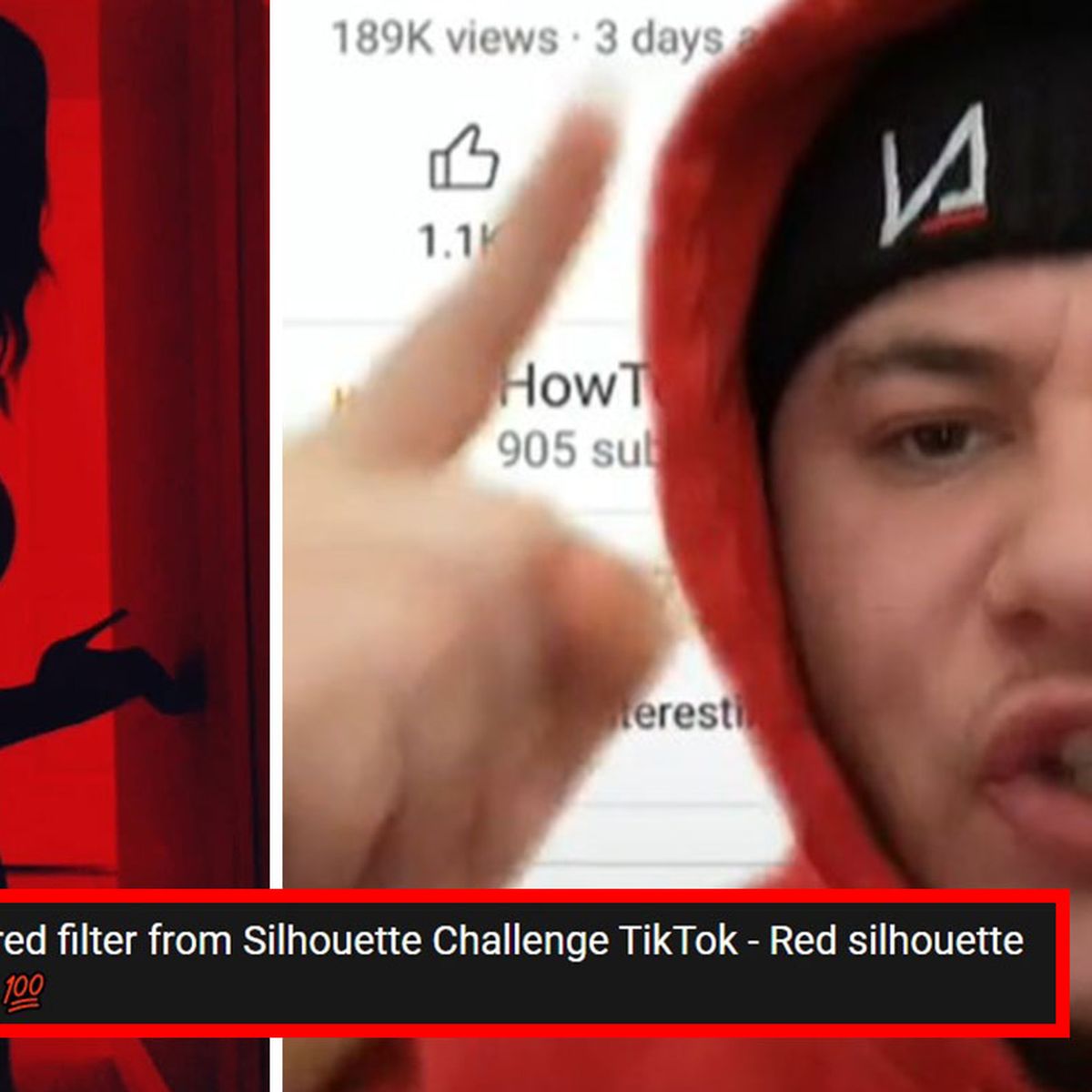TikTok users respond to YouTube clips instructing users to remove filter on  Silhouette Challenge - 9Honey