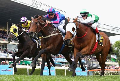 Toydini left it late to edge out Speediness in the Crystal Mile.