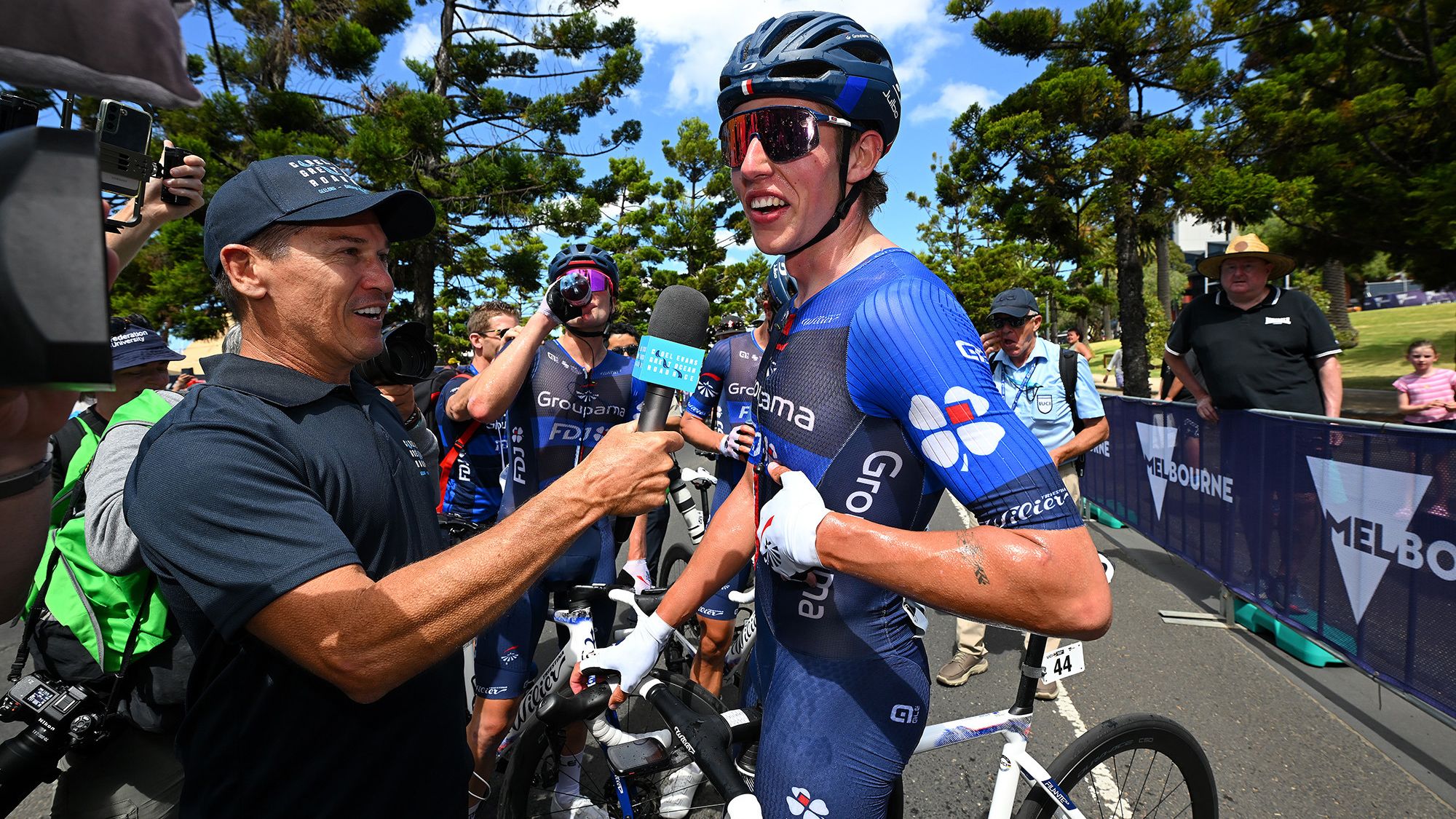 Lawrence Pithie won Cadel&#x27;s Great Ocean bike race.