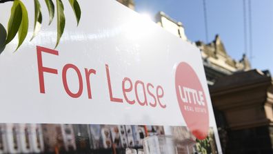 Signage for a real estate property is seen in Carlton North, Melbourne, Wednesday, July 18, 2018. (AAP Image/James Ross) NO ARCHIVING