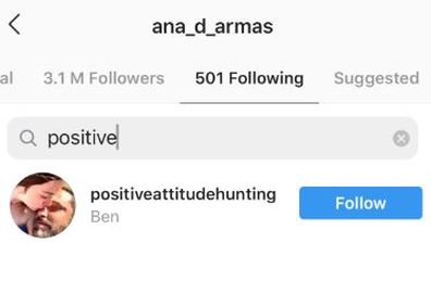 Ben Affleck, secret Instagram account