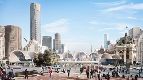 Winning Flinders Street Station redesign proposal would cost $2b