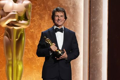 Tom Cruise receives an Academy honorary award during the 16th Governors Awards on November 16, 2025, at The Ray Dolby Ballroom in Los Angeles.