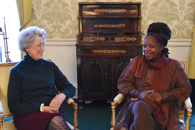 Lady Susan Hussey and Ngozi Fulani