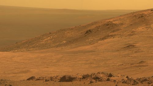 NASA releases panoramic image of Mars' Marathon Valley