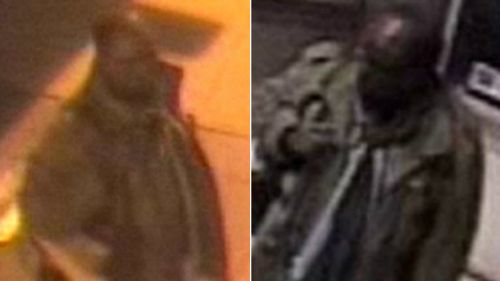 CCTV images of the man wanted for questioning over the alleged indecent assault of a teenage girl. (Supplied: Victoria Police)