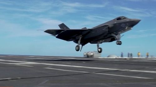 The F-35C is a single-engine stealth fighter and the newest jet in the US Navy fleet. 