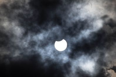 June 10 2021, the partially Solar Eclipse above the Netherlands.