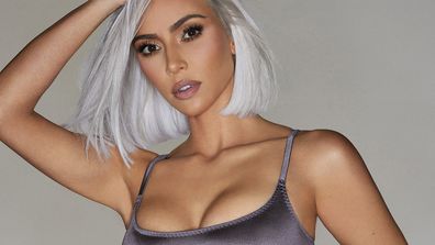 Kim Kardashian accused of excessive retouching in lingerie photo for new Skims campaign.