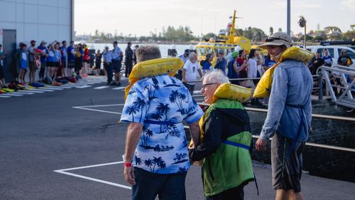 Port of Newcastle climate change protest by Rising Tide on Sunday, November 26, 2023.