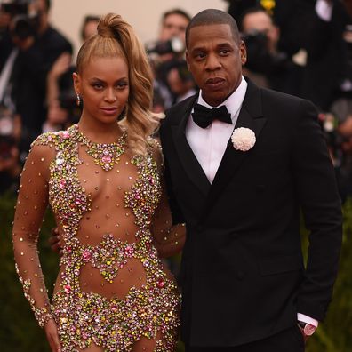 Beyonce and Jay Z attend the Met Gala in 2015.