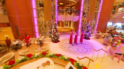 Cruises offer Christmas carols.