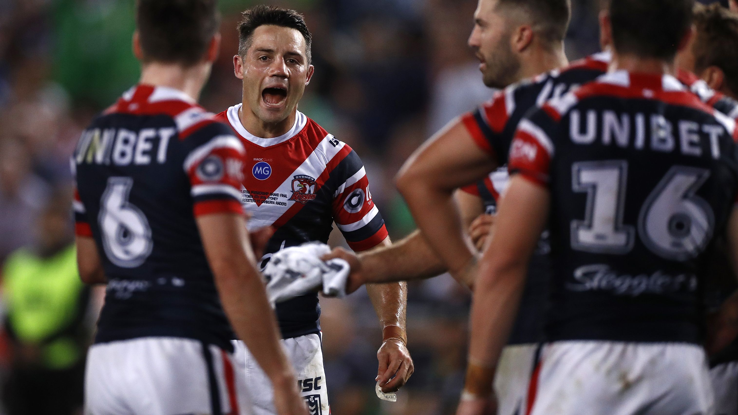 Cooper Cronk of the Roosters during the victorious 2019 grand final.