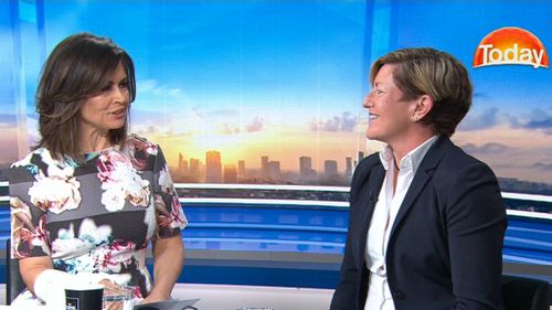 Christine Forster and Lisa Wilkinson on the TODAY Show today. (9NEWS)