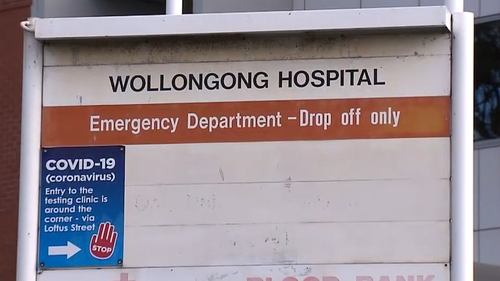 The paramedic was allegedly assaulted outside Wollongong Hospital.