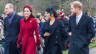 Meghan Markle with the royal fab four