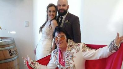 Australian couple say I don't to COVID-19 restrictions and wed under the watchful eye of Elvis