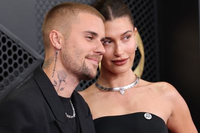 Justin Bieber and Hailey Bieber Grammys 2026