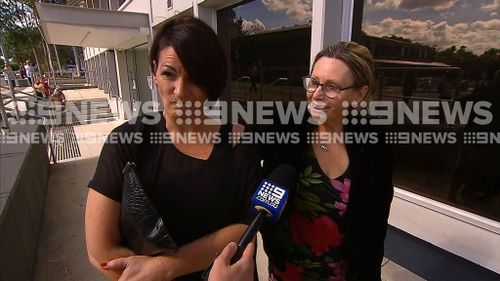 Speaking outside court today, Darren Boyd's mother (right) said she was "disappointed" in the jail sentence. (9NEWS)