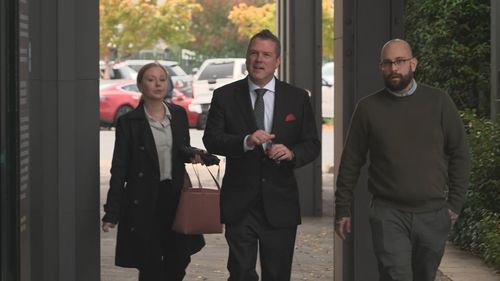 Webster (middle) was one of several prosecution witnesses.
