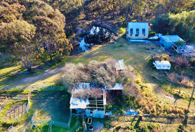 Half a house plus sprawling land in Rystone, New South Wales, on offer for over $3 million.