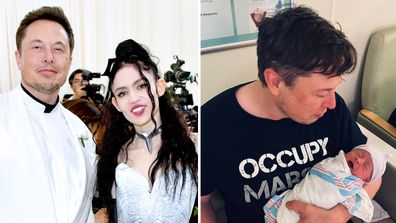 Elon Musk and Grimes, baby