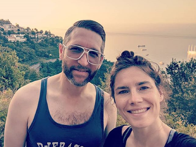 Amanda Knox and Christopher her fiance.