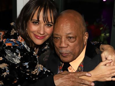 Rashida Jones and Quincy Jones attend Common's 5th Annual Toast to the Arts  at Ysabel on February 22, 2019 in West Hollywood, California. 