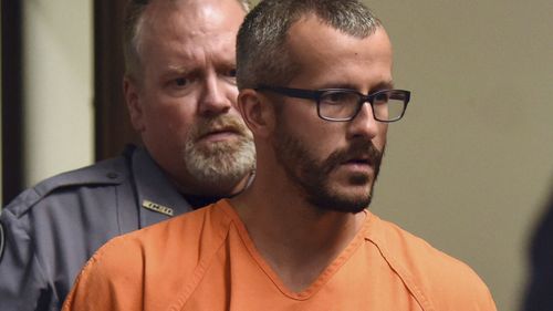 Christopher Watts at his bond hearing at the Weld County Courthouse in Greeley, Colo. Watts, of Colorado. (AAP)