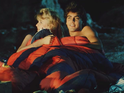 George Clooney and Laura Dern in Grizzly II: Revenger