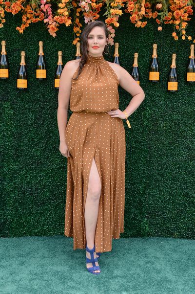 Candice Huffman in the Pretty Woman inspired Diance Von Furstenberg dress at the Veuve Clicquot Polo Classic in New York.