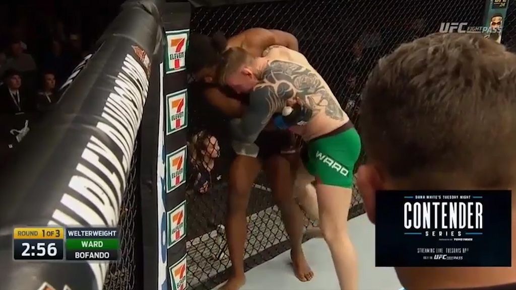 UFC newcomer takes out opponent with audible throw 