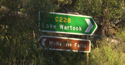 Witnesses said the man fell into the rock pool near Mackenzie Falls in the Grampians National Park.