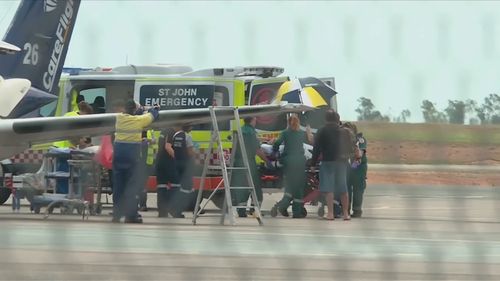 Sean was flown to Darwin for surgery.