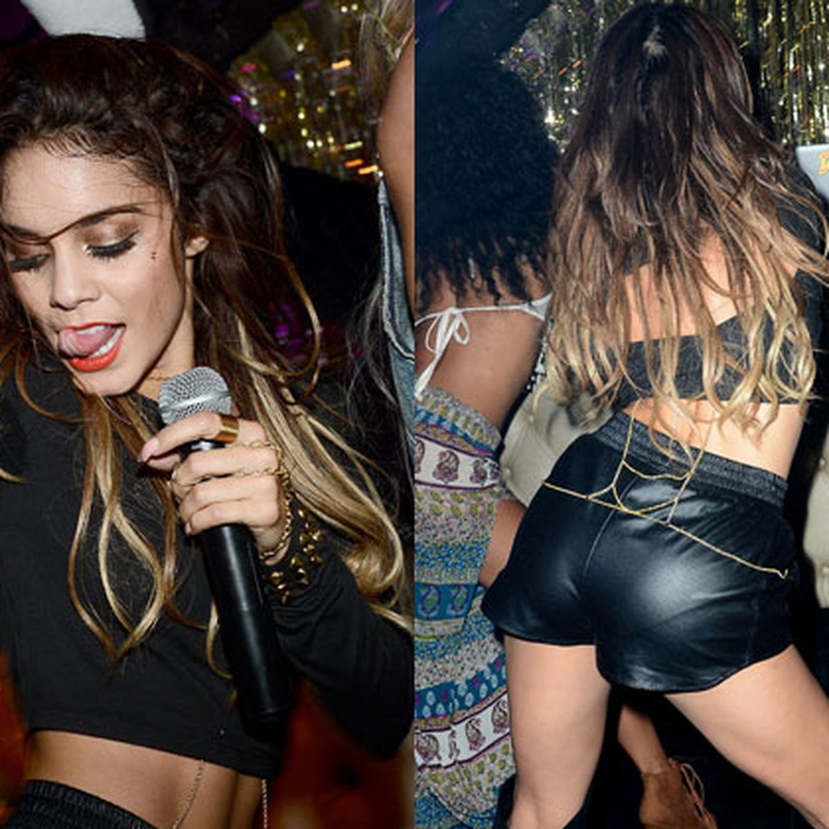 Hot! Watch Vanessa Hudgens twerk in leather short-shorts - 9Celebrity