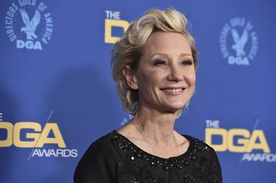 Anne Heche arrives at the 74th annual Directors Guild of America Awards on March 12, 2022, in Beverly Hills, Calif.  