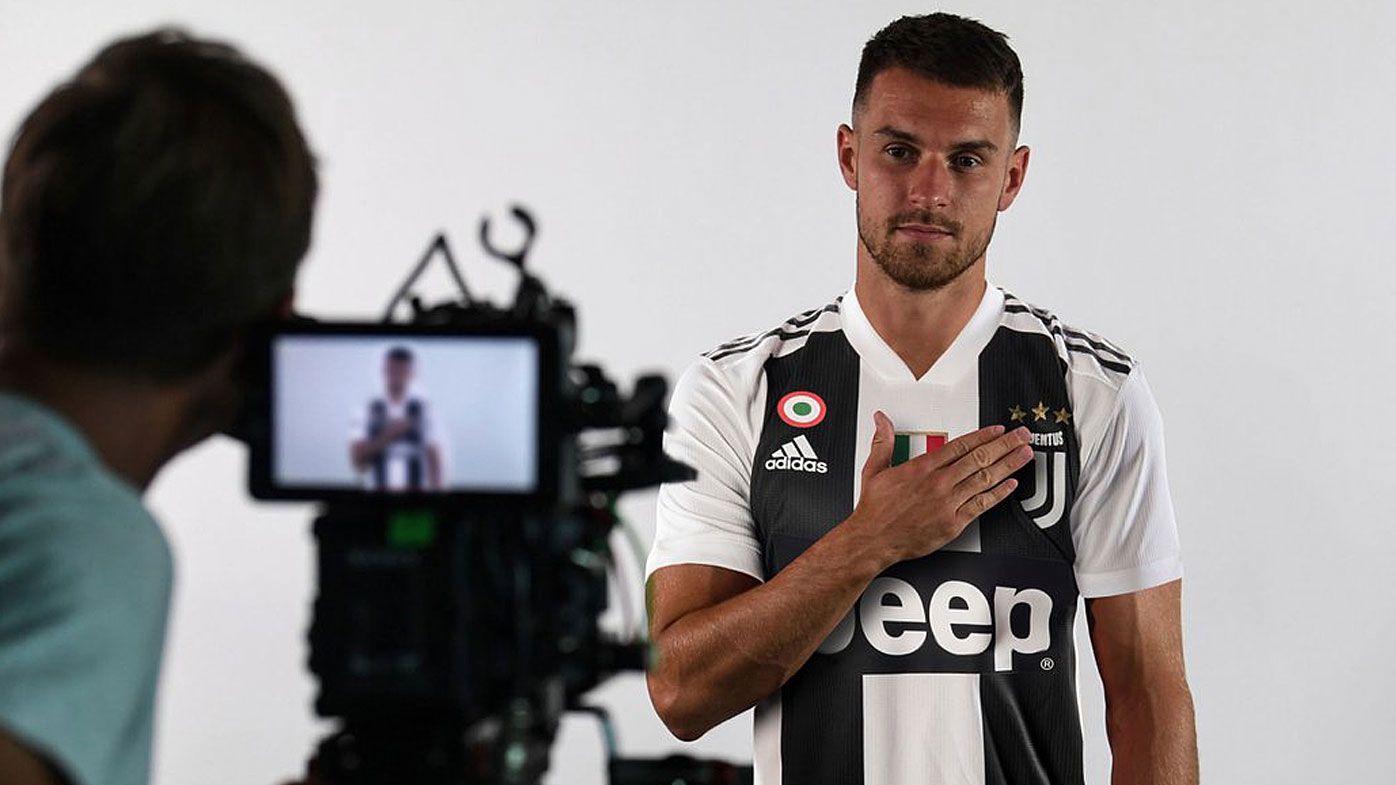 Ramsey in his Juventus kit