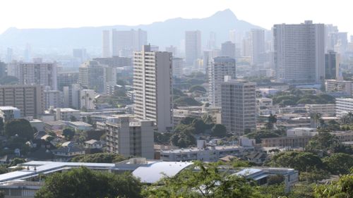 Some Honolulu residents tried to evacuate the capital. (AAP)