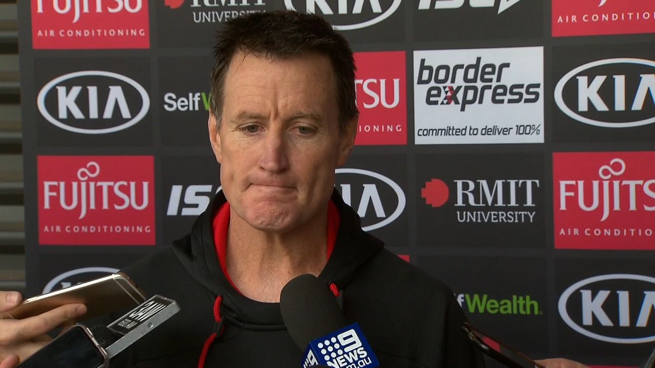 Essendon coach John Worsfold gets prickly with reporter over Neeld sacking