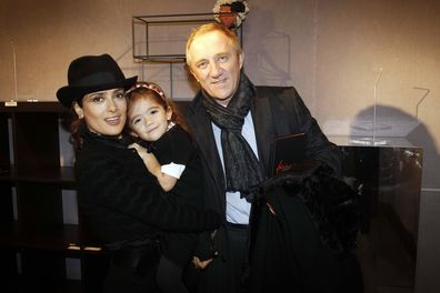 Salma Hayek, Francois-Henri Pinault and their daughter Valentina Paloma.