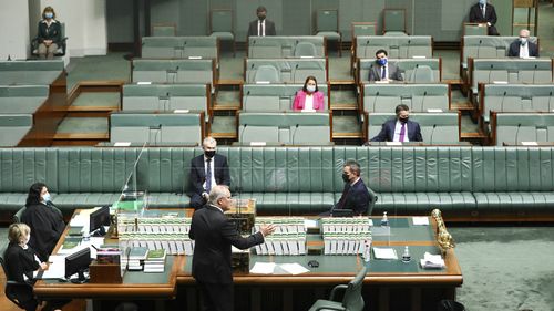 Just a handful of Labor MPs were in the chamber for Mr Morrison's 20-minute speech.