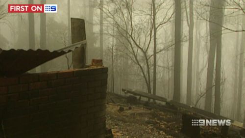 Police believe the blaze was deliberately lit. (9NEWS)