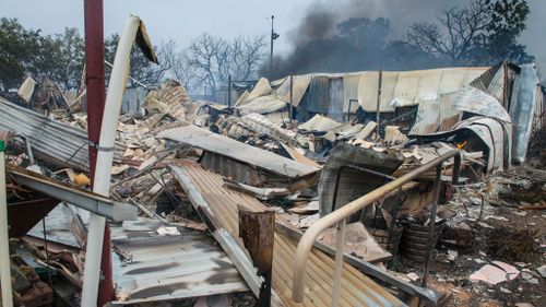 A destroyed house near Roseworthy in the mid-north of South Australia. (AAP)