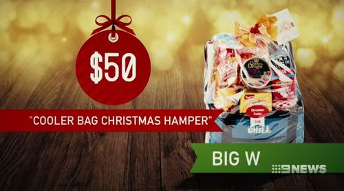 The Big W hamper costs $50. (9NEWS)