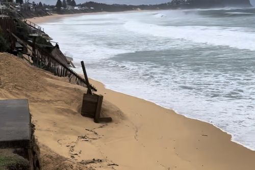 Images taken at Wamberal Beach on Tuesday morning.