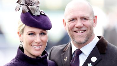 Zara Tindall and Mike Tindall attend day 4 'Gold Cup Day' of the Cheltenham Festival 2020 at Cheltenham Racecourse on March 13, 2020 in Cheltenham, England.