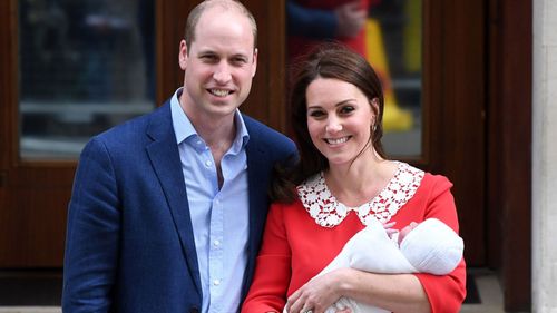 Prince Louis was born on Monday. (PA/AAP)