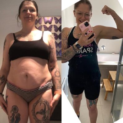 Megan before and after weight loss